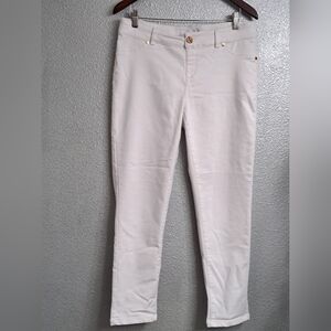 Calvin Klein Women's White Pull On Jean Leggings    Size 10